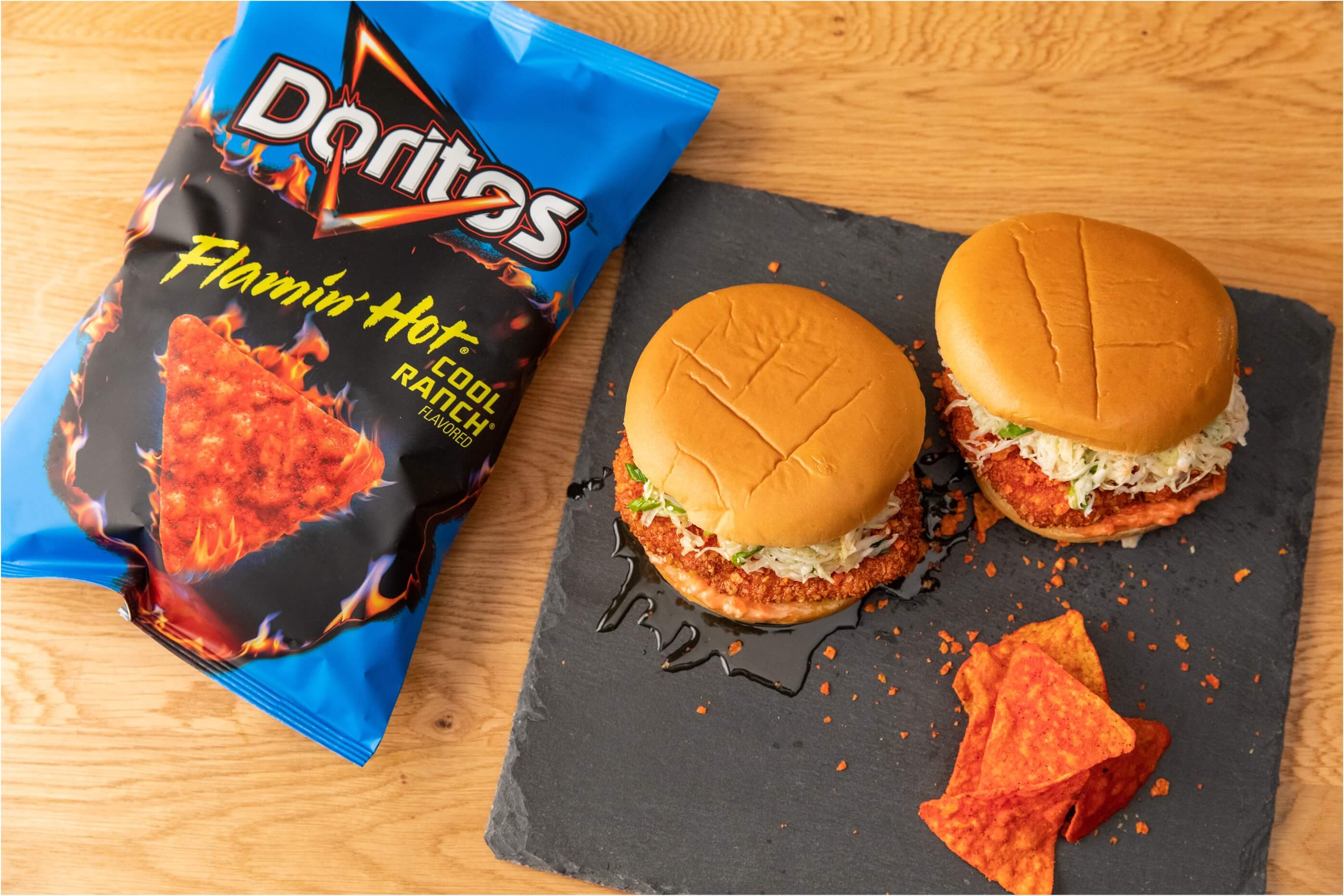 DORITOS® FLAMIN' HOT® COOL RANCH® Crispy Chicken Sandwich | Doritos After Dark